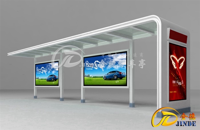 最新款候车亭生产中