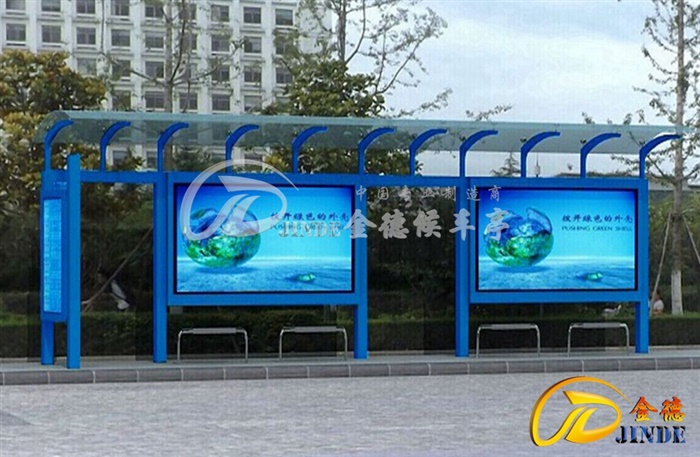 甘肃候车亭安装了