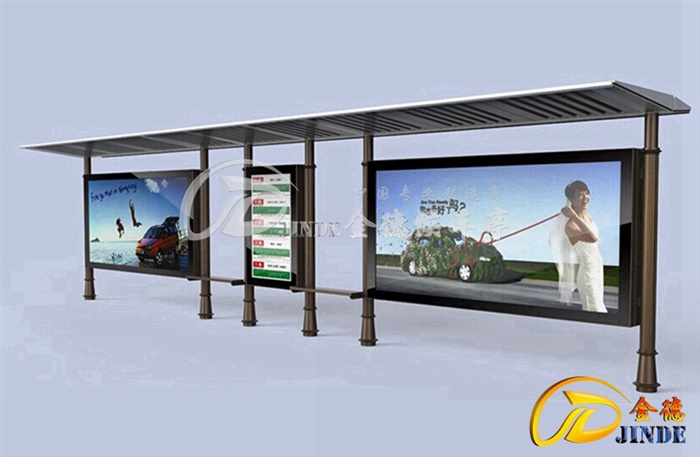 南京候车亭实景图