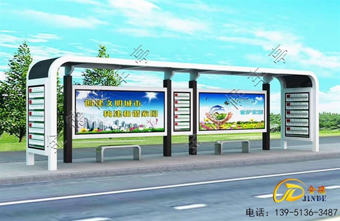 广东候车亭生产中
