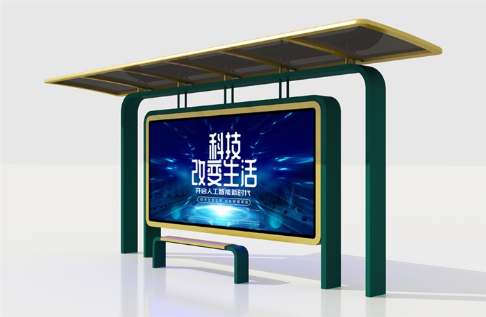 江西候车亭发货了