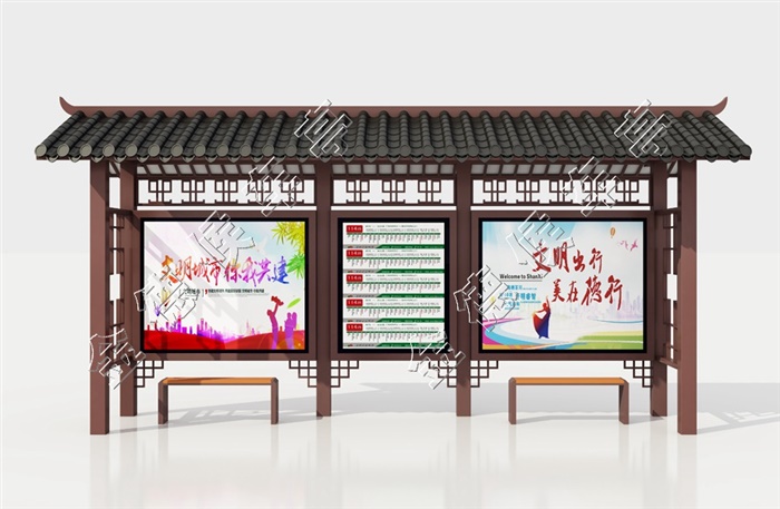 JD-仿古候车亭003